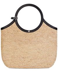 Courreges - Holy Raphia Tote Bag - Lyst