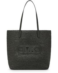Michael Kors - Eliza Large Woven Straw Tote Bag - Lyst
