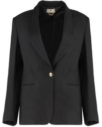 Elisabetta Franchi - Single-breasted One Button Jacket - Lyst