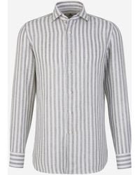 Luigi Borrelli Napoli - Striped Linen Shirt - Lyst