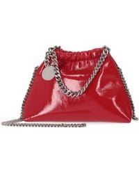 Stella McCartney - Falabella Mini Drawstring Bag Crinkled Patent Alter Mat - Lyst