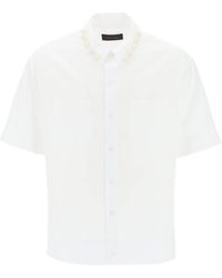 Simone Rocha - Oversize Shirt With Pearls - Lyst