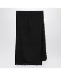 Gucci - Wool And Silk Gg Jacquard Shawl - Lyst