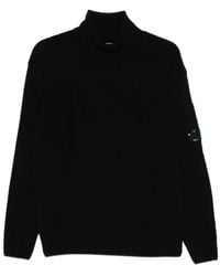 C.P. Company - Logo Wool Turtle-Neck Sweater - Lyst