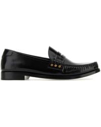 Saint Laurent - Moccasins In Brushed Leather - Lyst