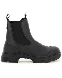 Ganni - Rubber City Boots, Ankle Boots - Lyst