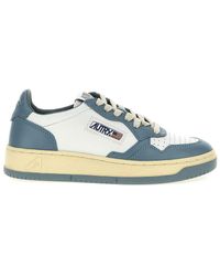 Autry - Medalist Low Two-Tone And Leather Sneakers - Lyst
