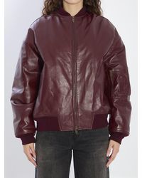 Salvatore Santoro - Leather Bomber Jacket - Lyst