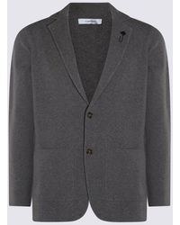 Lardini - Dark Grey Wool Knitwear - Lyst
