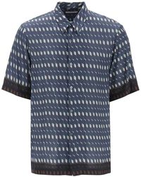 Dries Van Noten - "Two-Tone Print Shirt With - Lyst