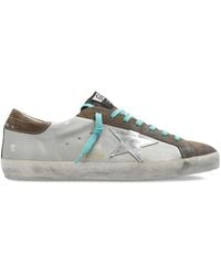 Golden Goose - "Super Star" Leather Upper Suede Toe Tongue And Heel Laminated Star Sneakers Shoes - Lyst
