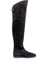 Skorpios - Stefania Suede Leather Boots - Lyst