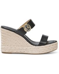 Michael Kors - Lucinda Wedge Sandals With Double Leather Strap - Lyst