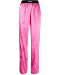 Tom Ford - Stretch Silk Satin Pajamas Pants - Lyst
