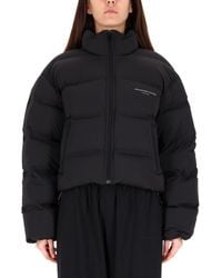 Alexander Wang - Cropped Jacket With Logo - Lyst
