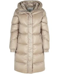 Woolrich - 'Aliquippa' Long Dove Polyamide Down Jacket - Lyst