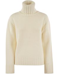 Fabiana Filippi - Wool And Silk Blend Turtleneck Sweater - Lyst