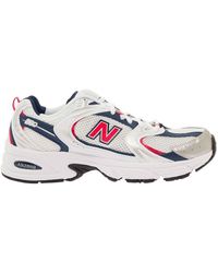 New Balance - '530' Multicolor Low Top Sneakers With Logo Patch In Tech Fabric Man - Lyst