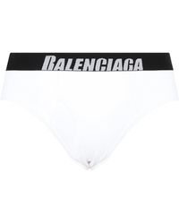 Balenciaga Cotton Brief Underwear - White