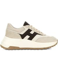 Hogan - Hi-fi Suede And Nappa Leather Sneakers Shoes - Lyst