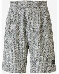 Amiri - Tweed Boucle Bermuda Shorts - Lyst
