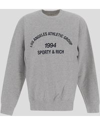 Sporty & Rich - Cotton Sweatshirt - Lyst