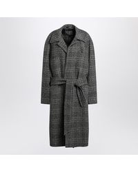 Balenciaga One Layer Raglan Coat in Red | Lyst UK