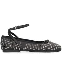 Michael Kors - Collette Flex Leather Ballet Flats - Lyst