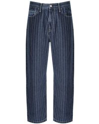 Carhartt - Orlean Blue White Jeans - Lyst