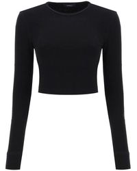 Wardrobe NYC - Hb Long-sleeved Cropped T-shirt - Lyst