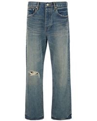 Purple Brand - 'Hadley Vintage' Jeans With Ripped Detail On The Front And Logo Patch On The Rear - Lyst