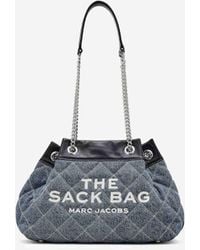 Marc Jacobs - The Quilted Denim Large Chain Sack Bag Tote - Lyst