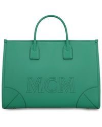 MCM - München Leather Tote - Lyst