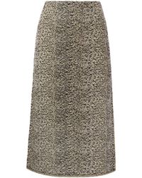 Fabiana Filippi - Tweed Stitch Pencil Skirt - Lyst
