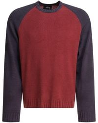 Stussy - Colorblocked Raglan Crew - Lyst