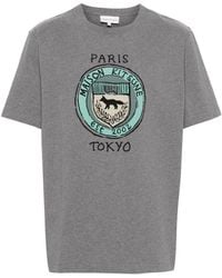 Maison Kitsuné - City Coins Comfort T-Shirt-Shirt - Lyst