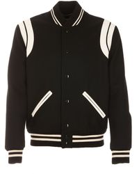 Saint Laurent - Wool Bomber Jacket - Lyst