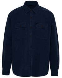 Fay - Blue Cotton Blend Shirt - Lyst