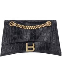 Balenciaga - Crush Chain Small Leather Shoulder Bag - Lyst