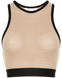Palm Angels - Knitted Cropped Top - Lyst