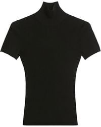 Max Mara - High Neck Wool Knit Sweater - Lyst