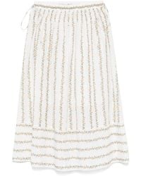 Paul Smith - Floral-Print Midi Skirt - Lyst