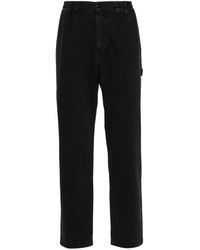 Moschino - Tapered Jeans With Embroidered Logo - Lyst