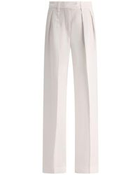 Brunello Cucinelli - Wide Tailored Trousers - Lyst