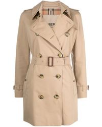 Burberry - Kensington Cotton Trench Coat - Lyst