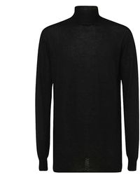 Save 29% Mens Sweaters and knitwear Rick Owens Sweaters and knitwear Rick Owens Synthetic Jet Black Mohair And Alpaca Sweater for Men 