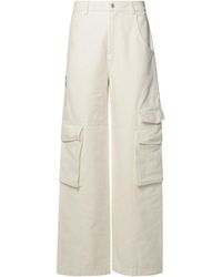 Gcds - White Cotton Jeans - Lyst