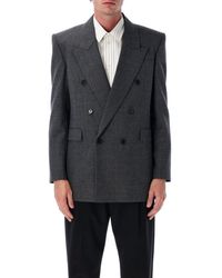 Saint Laurent - Double-breasted Wool Jacket - Lyst