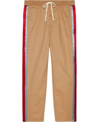 Gucci Contrast Side Band Pants - Multicolor
