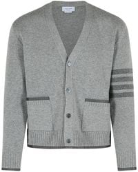Thom Browne - Milano 4-Bar' Virgin Wool Cardigan - Lyst